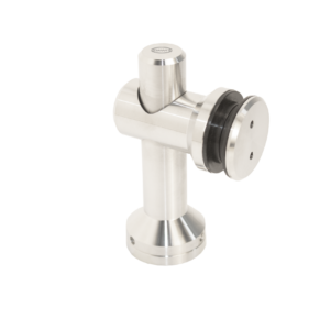 Conector Ajustable para Vidrio con Chapetón